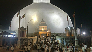 Ruwanwelisaya entrance at Night Photo
